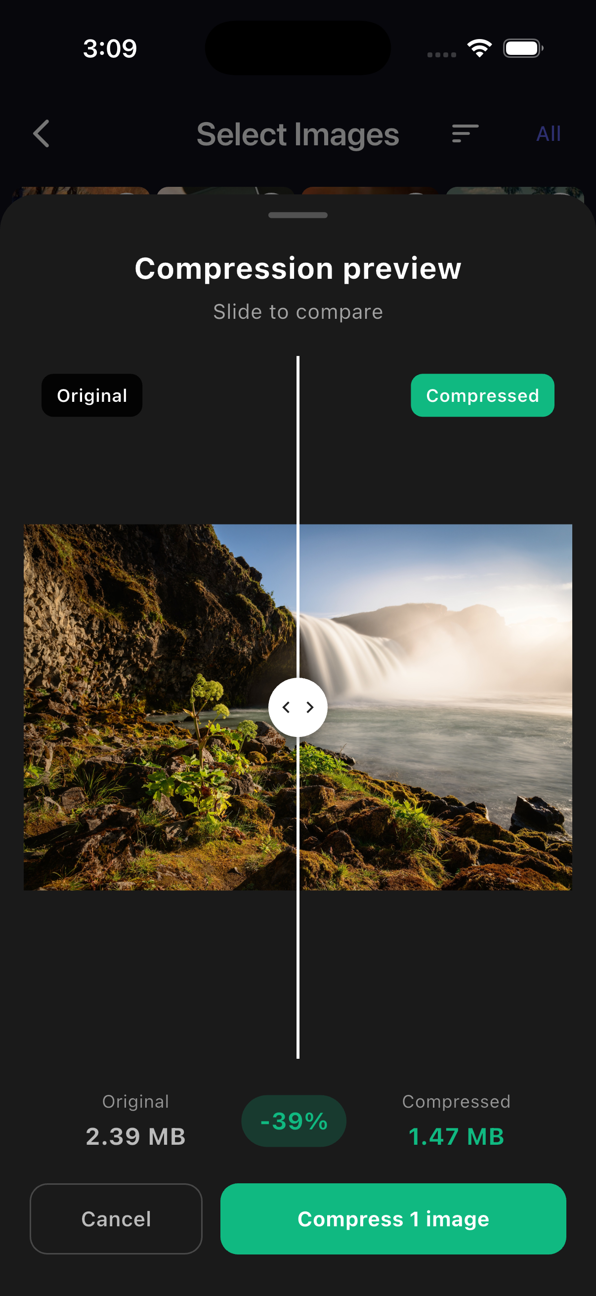 MediaOptim Mobile - Compression Results